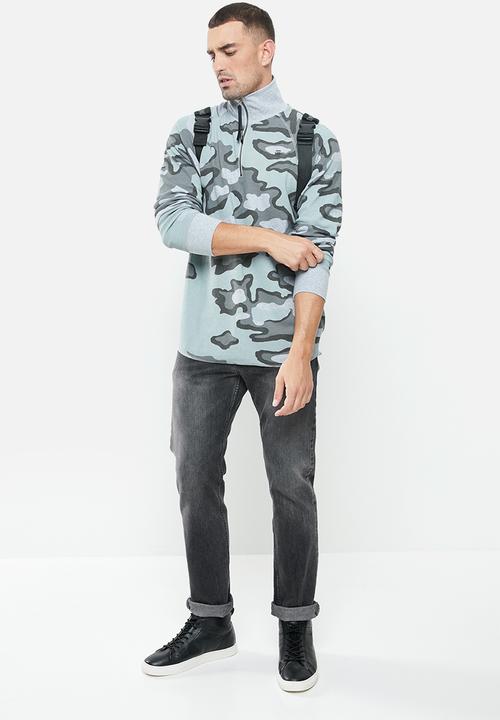 G-STAR - Jirgi-s half zip t l\s - grey
