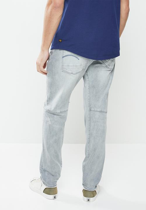 G-STAR - Scutar 3d slim tapered elto stretch denim - vintage oreon grey destroyed