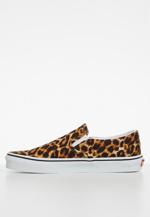 Vans - UA classic slip-on - (leopard) black & true white