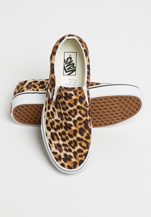 Vans - UA classic slip-on - (leopard) black & true white