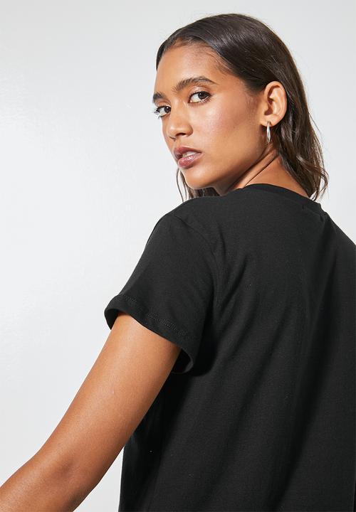 Superbalist - C'est la vie printed tee - black 