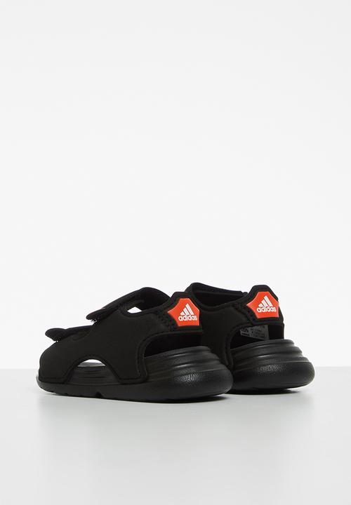 adidas Originals - Infants swim sliders - black & orange