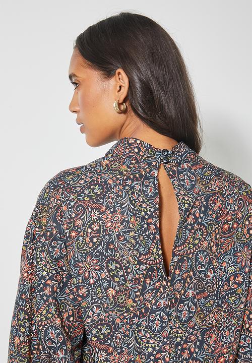 Superbalist - Hi neck tiered dress - multi 