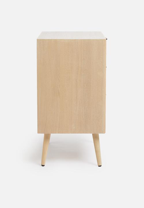 Sixth Floor - Rattan 3 drawer unit - natural