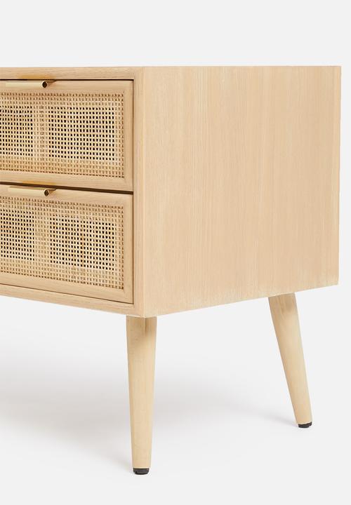 Sixth Floor - Rattan tv unit - natural