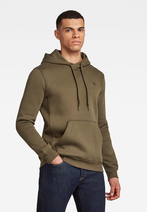 G-STAR - Premium core hooded long sleeve sweat - green 