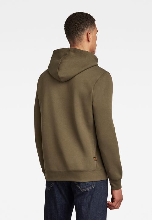 G-STAR - Premium core hooded long sleeve sweat - green 