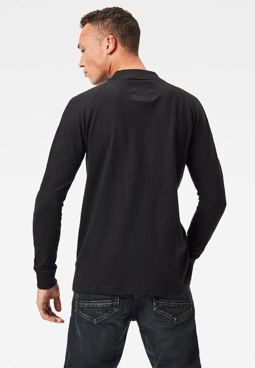 G-STAR - Korpaz mock T-shirt - black