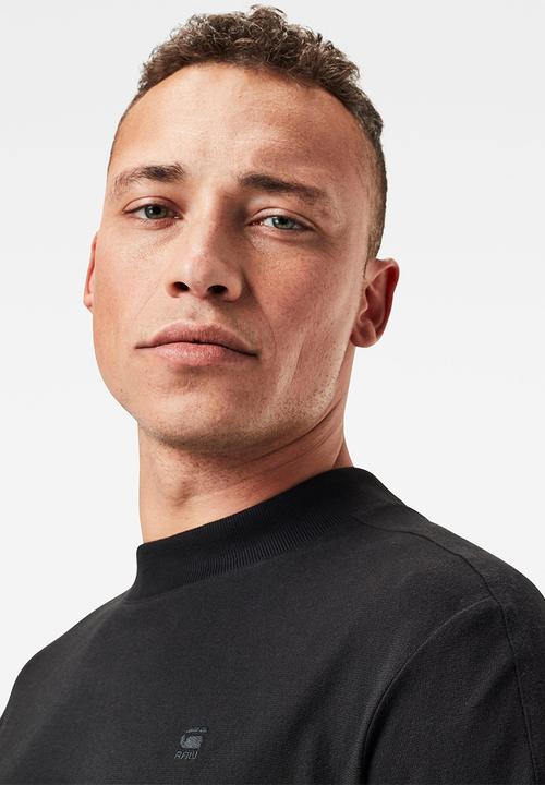 G-STAR - Korpaz mock T-shirt - black