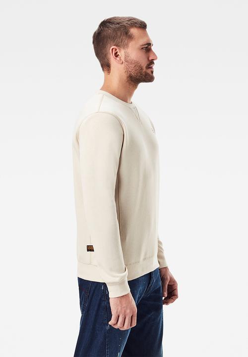 G-STAR - Premium core r long sleeve sweat - beige 