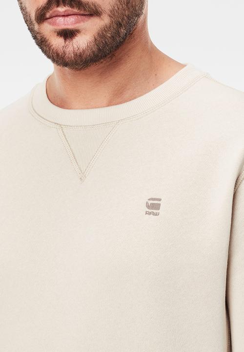 G-STAR - Premium core r long sleeve sweat - beige 