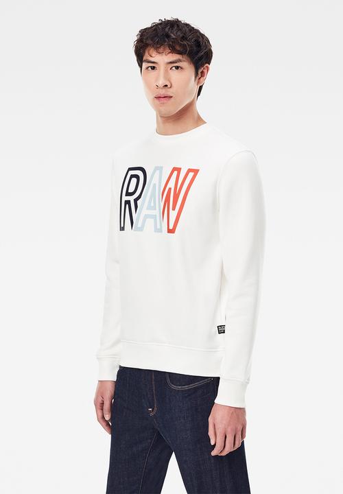 G-STAR - Raw r long sleeve sweat - cream 