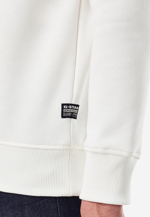 G-STAR - Raw r long sleeve sweat - cream 
