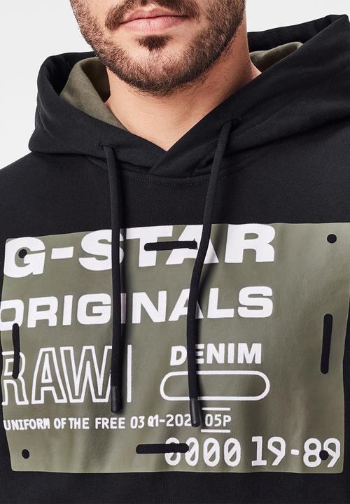 G-STAR - Originals hdd sw long sleeve sweat - black