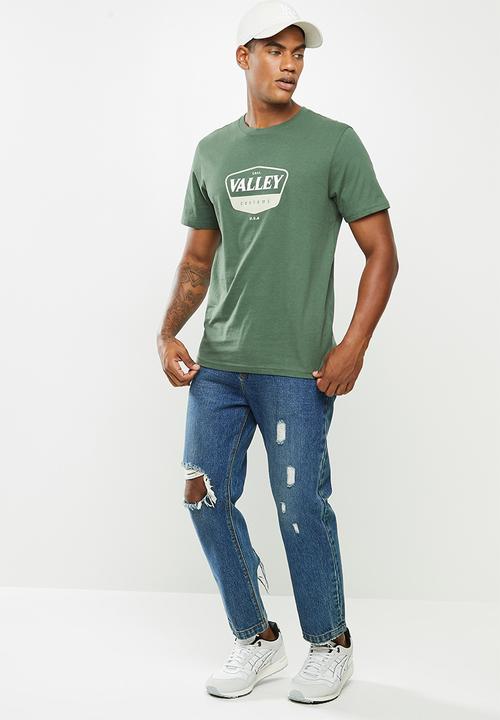 Cotton On - Tbar moto T-shirt - green