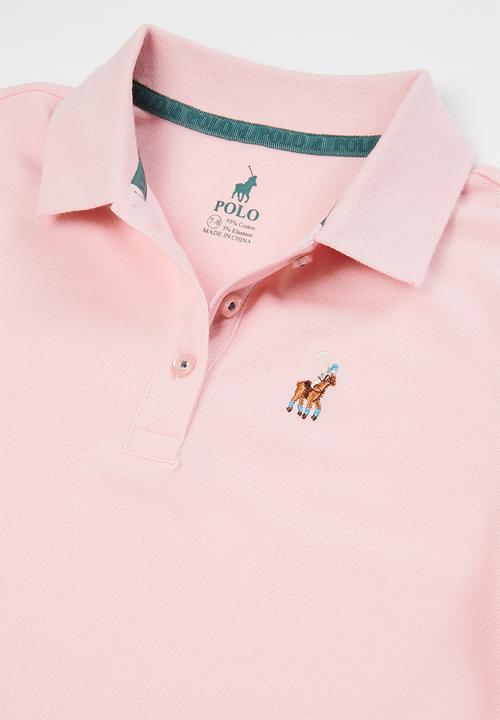 POLO - Girls nina short sleeve golfer - pink