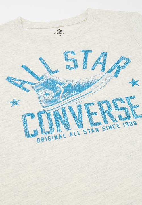Converse - Converse boys collegiate shoe tee - neutral 