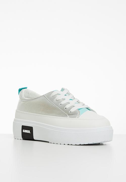 KANGOL - Saturn sneaker - silver & turquoise