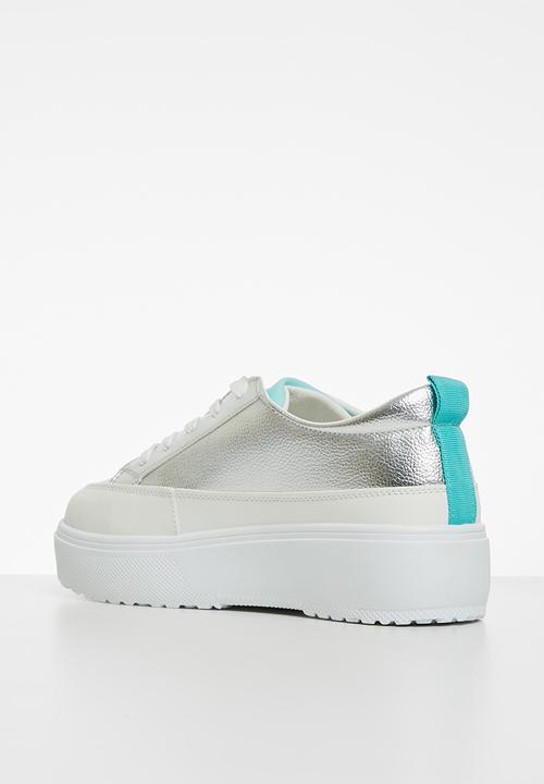 KANGOL - Saturn sneaker - silver & turquoise