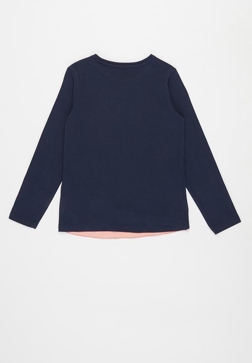 GUESS - Girls guess branded tee - navy