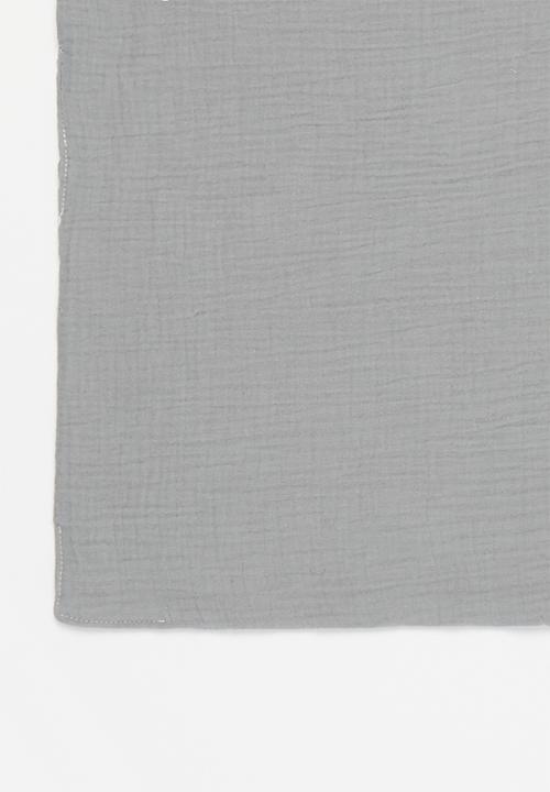 Baby Star - Double layer muslin swaddle - grey
