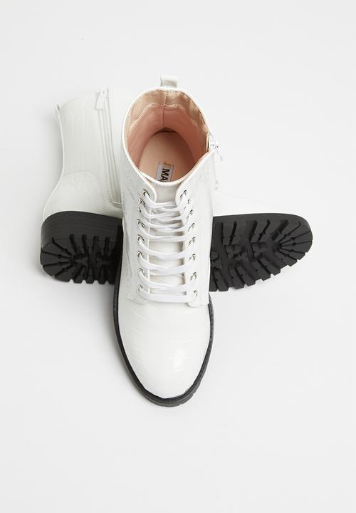 Madison® - Pat combat boot - white