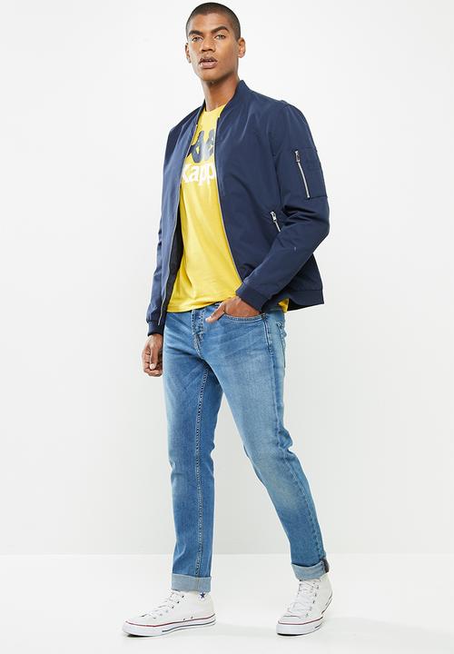 KAPPA - Authentic estessi slim tee - yellow