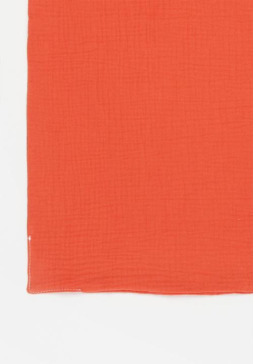 Baby Star - Double layer muslin swaddle - red