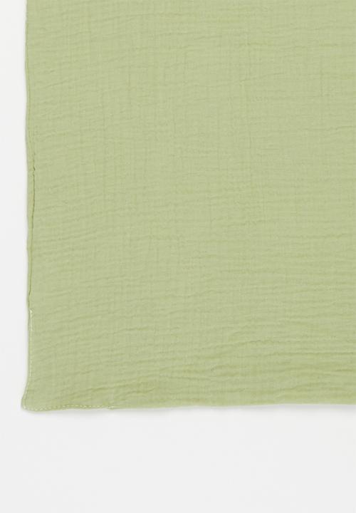 Baby Star - Double layer muslin swaddle - olive