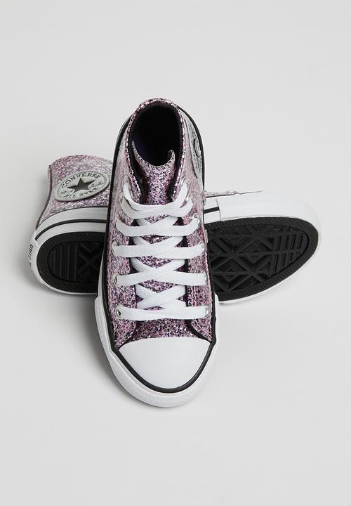 Converse - Chuck Taylor all star coated glitter hi - lilac