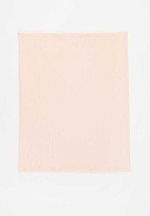 Baby Star - Double layer muslin swaddle - pale pink