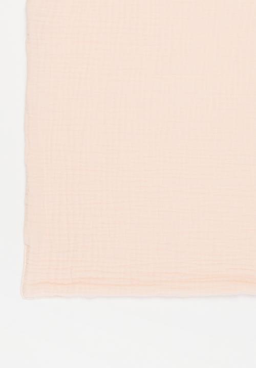 Baby Star - Double layer muslin swaddle - pale pink