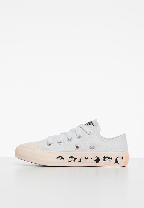 Converse - Chuck Taylor all star penguin print ox - white