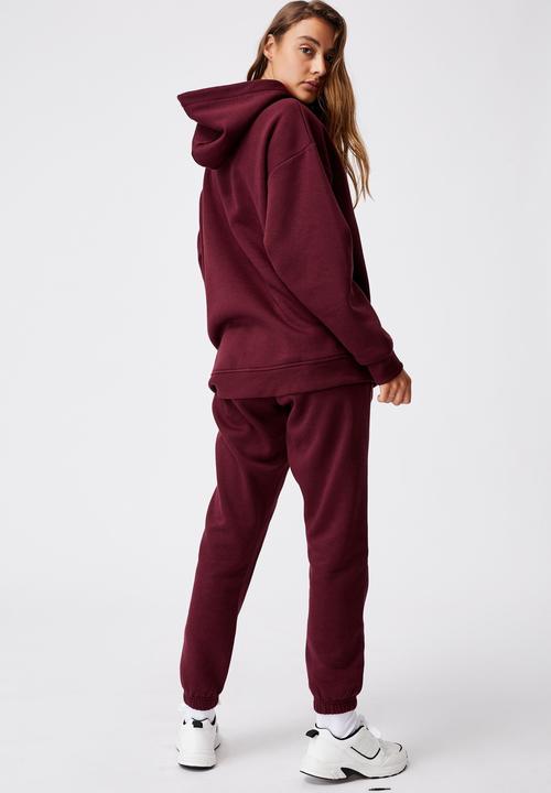 Cotton On - Lifestyle oversized hoodie - mulberry