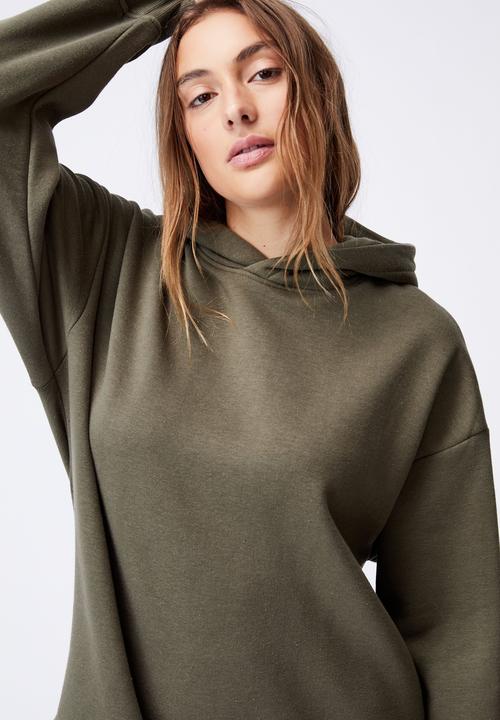 Cotton On - Lifestyle oversized hoodie - khaki 