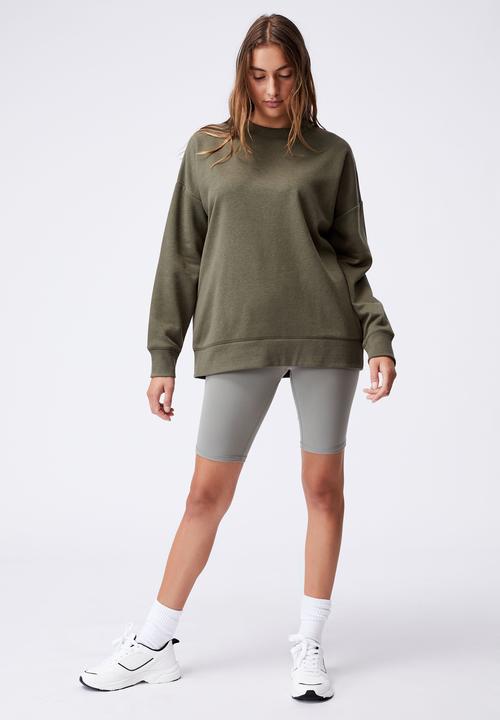 Cotton On - Lifestyle long sleeve crew top - khaki 