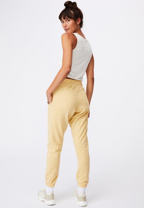 Cotton On - Lifestyle gym track pant - yellow 