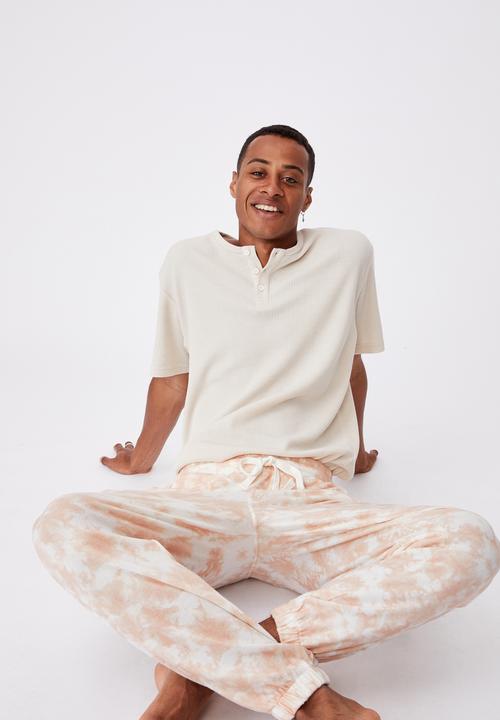 Cotton On - Pj drake - peach tie dye
