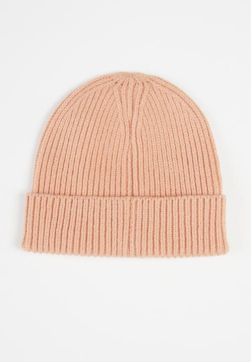 The North Face - Tnf logo box cuffed beanie - pink