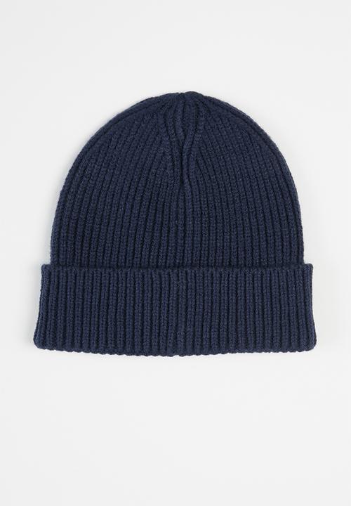 The North Face - Tnf logo box cuffed beanie - navy