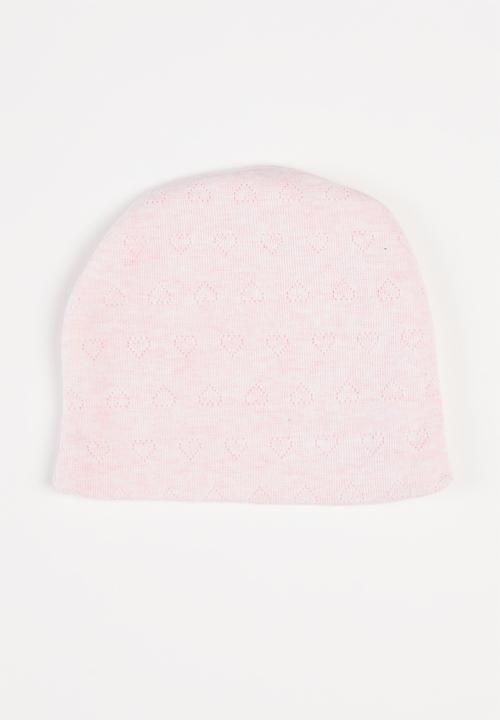Pop Candy - 2 Pack stripe beanie - pink & white