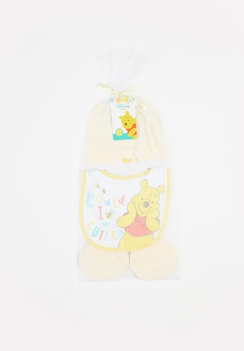 Character Group - Winnie the pooh newborn set - yellow & white 