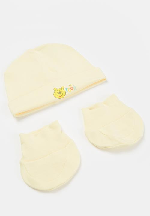 Character Group - Winnie the pooh newborn set - yellow & white 