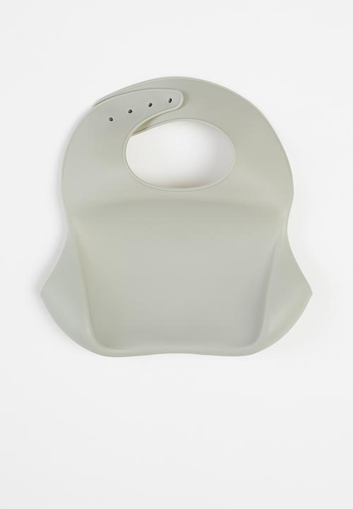 Baby Star - Silicone bib - grey