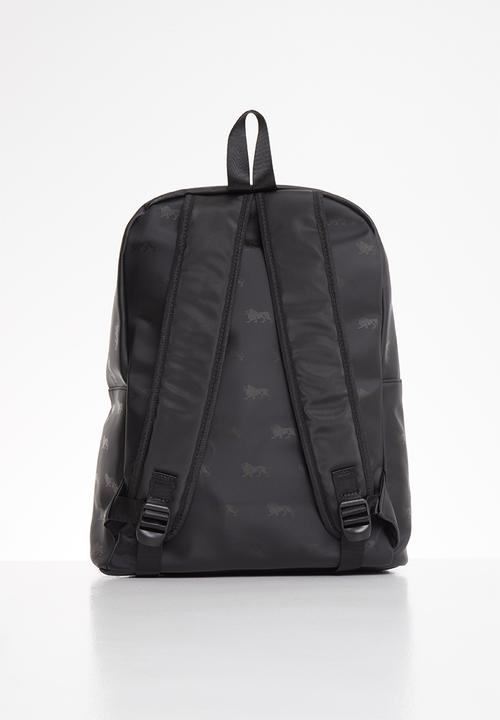 Lonsdale - Stripe backpack - black