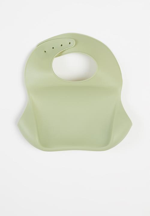 Baby Star - Silicone bib - green
