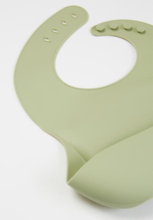 Baby Star - Silicone bib - green