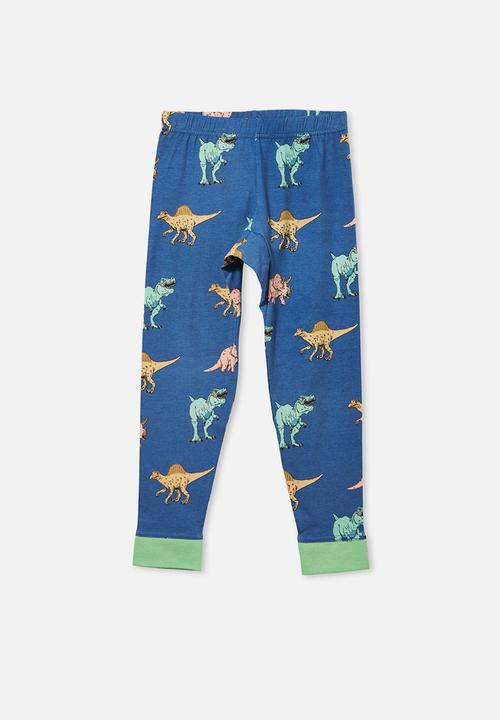 Cotton On - Orlando long sleeve pyjama set - dreaming dinosaur & spearmint