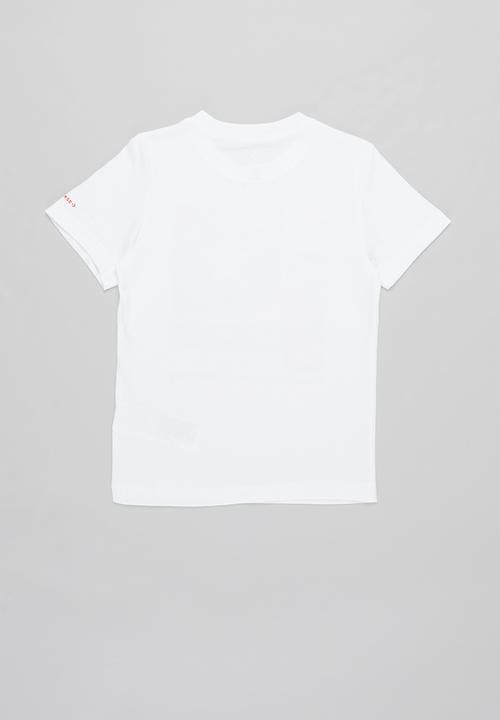 Converse - Cnvb camo mixed boxes tee - white