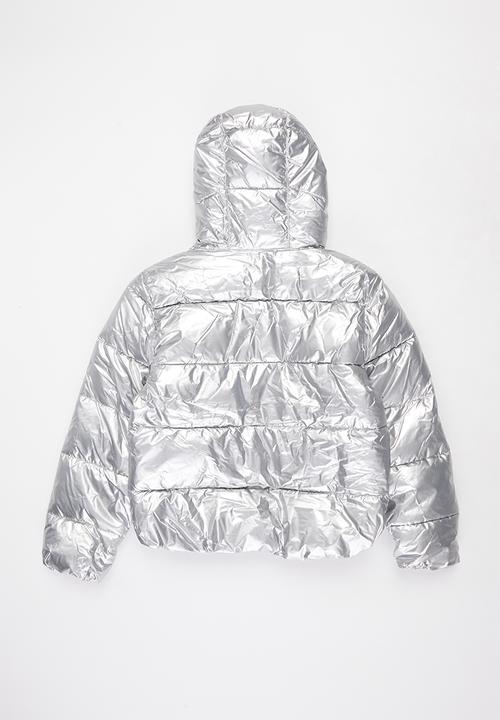 Converse - Cnvg girl's crop puffer - silver